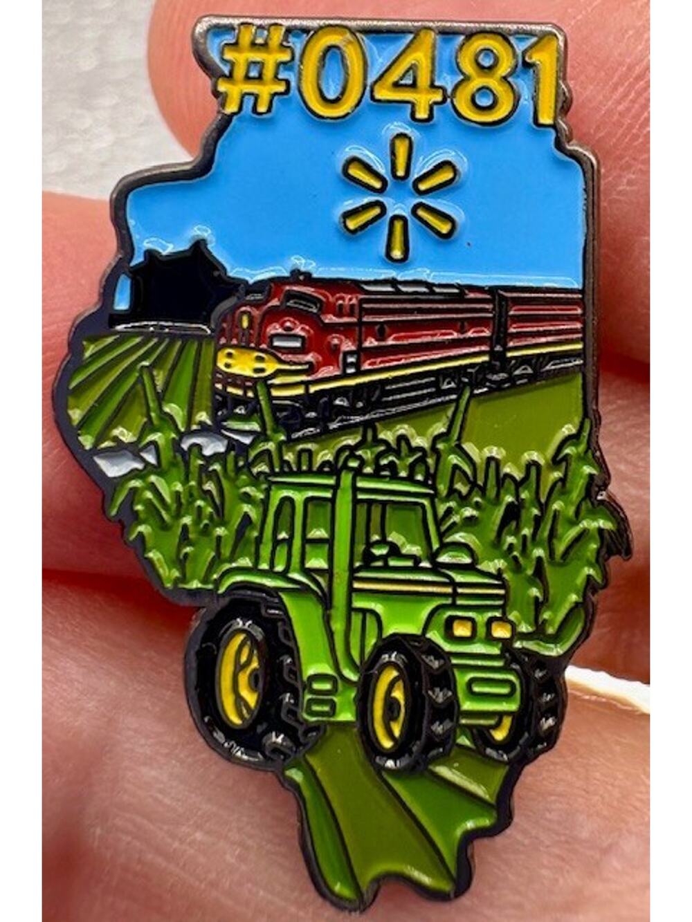 Walmart Pin - Mattoon, Illinois - Store #0481 - Hogeye 2019 Backside